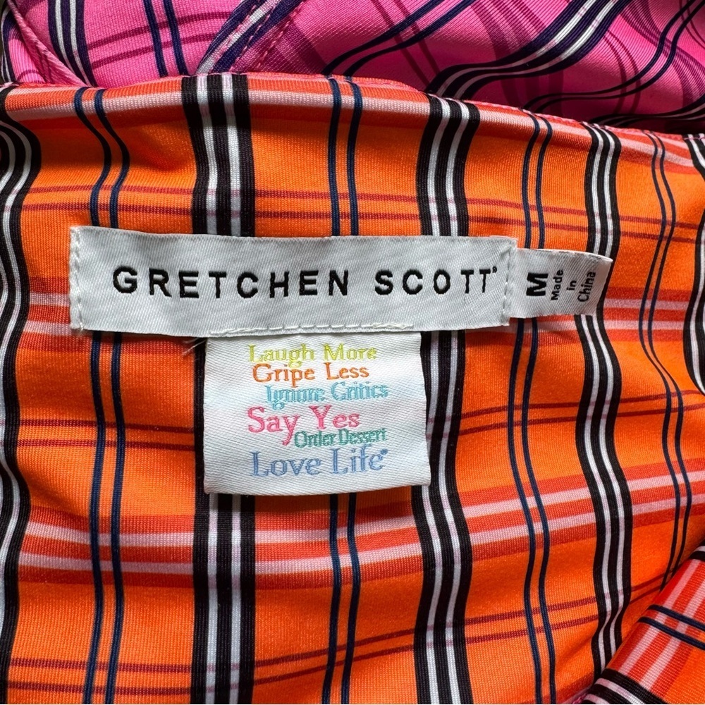 Gretchen Scott Plaid Sunshine Pull On Legging Pants - Picture 7 of 8
